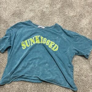 Blue 'Sunkissed' Graphic T-Shirt
